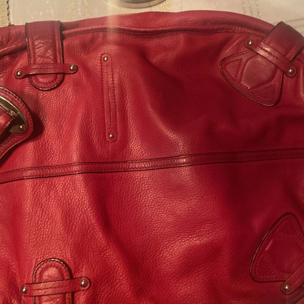 B. Makowsky cranberry red Shoulder bag! EUC! - Picture 16 of 16